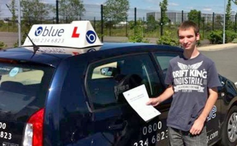 Stuart West Of Arborfield Passed His Driving Test In Farnborough Blue Driving School 