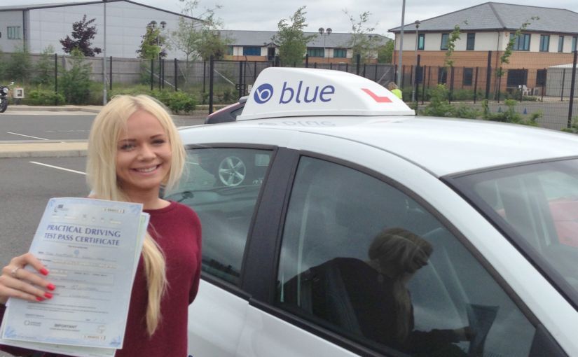 Rosamund Carey Yard Of Lightwater Passed Her Driving Test In Farnborough Blue Driving School 