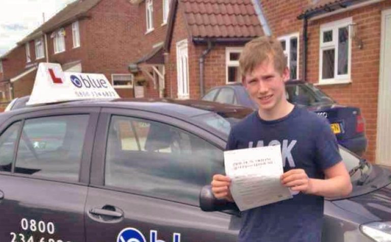 Congratulations To Samuel Passed His Driving Test In Reading 1st Attempt Blue Driving School 