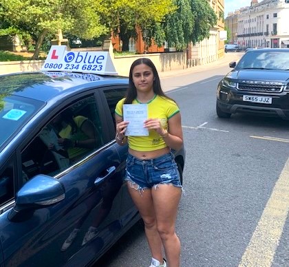 Andreia Mendes from Windsor Passed Driving Test