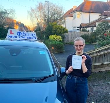 Anna Sofia Andrews of Windsor Passed Driving Test in Slough