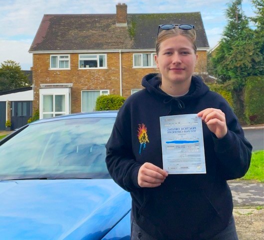 Ashleigh McLaren Passed Driving Test First time in Yeovil