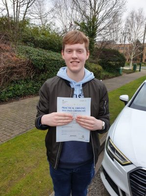 Bracknell Driving Test pass for Nathan Gathergood