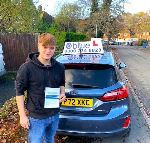 Brandon Wallis of Ascot Passed Driving Test in Chertsey