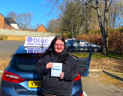 Ellie B Passed Driving Test First Time at Yeovil Test Centre