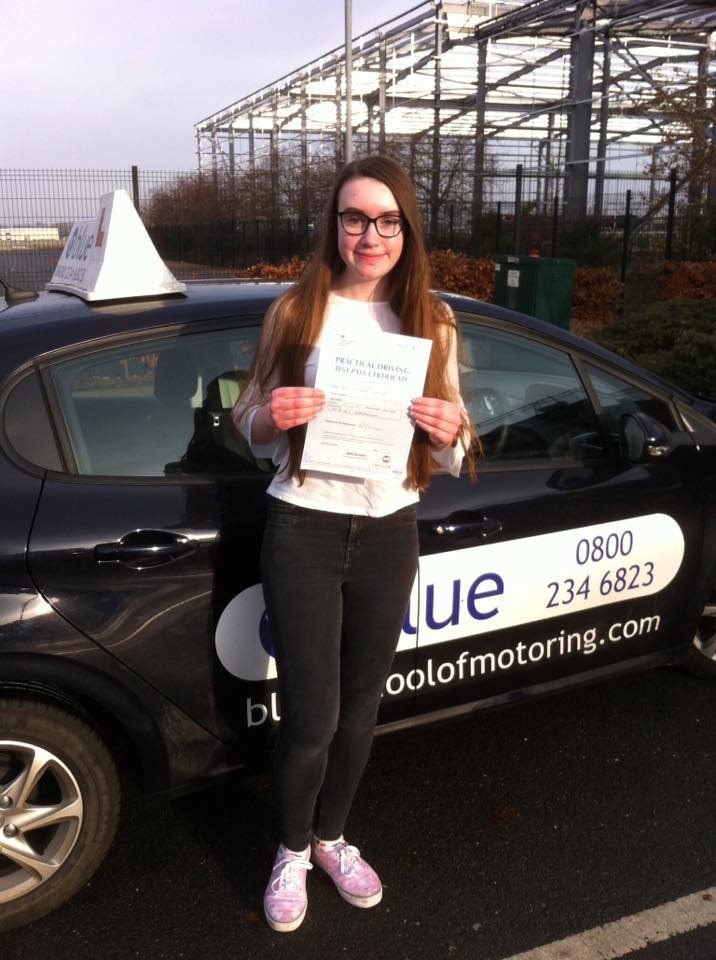 Congratulations To Florence Forster Who Passed Her Driving Test At Farnborough Blue Driving School 