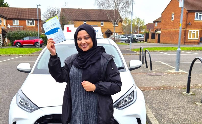 Haleema Begum Passed Driving Test First Time  in Trowbridge