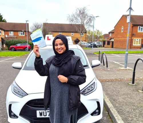 Haleema Begum Passed Driving Test First Time in Trowbridge