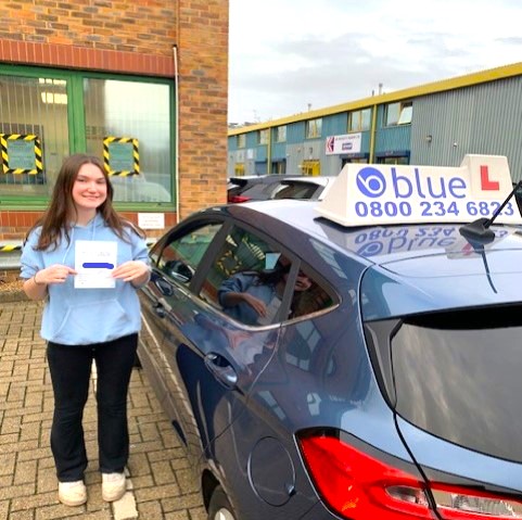 Katie Shepherd of Windsor Passed Driving Test in Chertsey