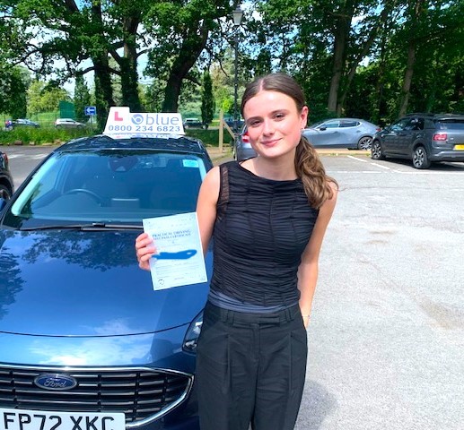 Kitty Cox-Harrison of Windsor Passed Driving Test FIRST TIME in Slough