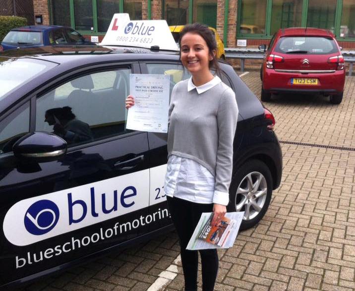 Huge Congratulations To Mellisa Maughan From Warfield On Passing Her Driving Test Blue Driving 