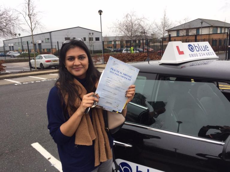 Congratulations To Nikhita Who Passed Her Driving Test In Farnborough With Just One Minor Fault 