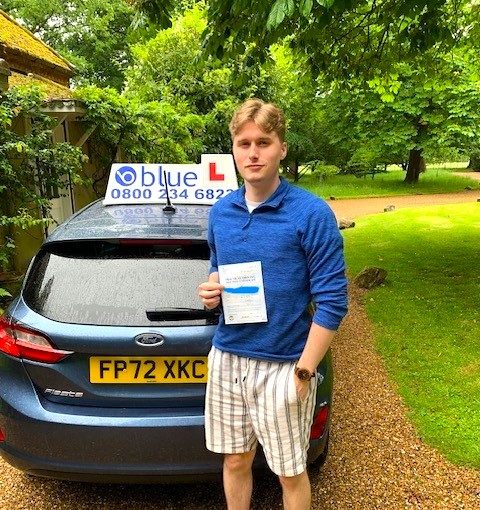 Ollie MacMillan of Old Windsor Passed Driving Test in Chertsey