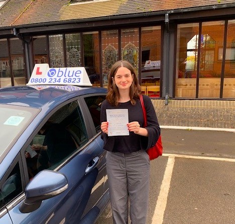 Orla Smith of Windsor Passed Driving Test in Chertsey