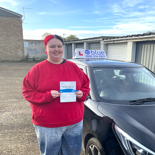 Rebecca Passed Driving Test in Uxbridge Middlesex