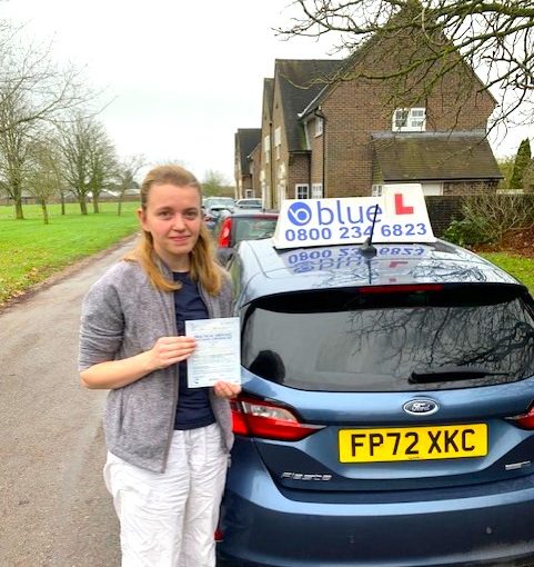 Sian Weigh of Windsor Passed Driving Test in Chertsey