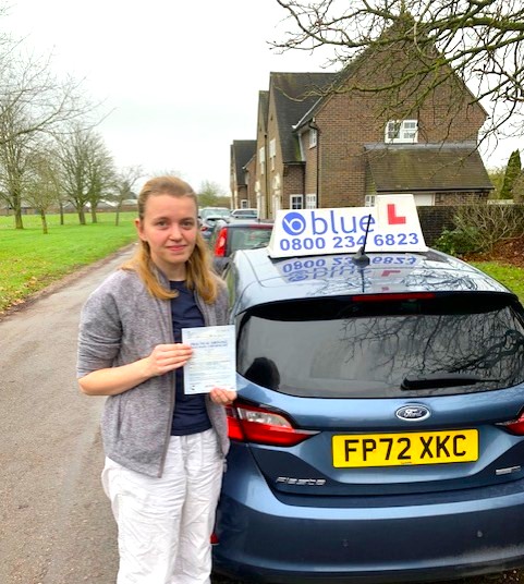 Sian Weigh of Windsor Passed Driving Test in Chertsey